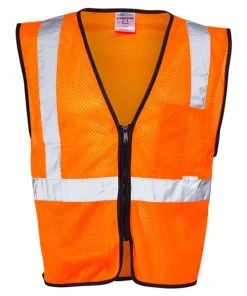 Kishigo Men's Double-Pocket Zippered Economy Class 2 Vest -Bulkthreads store 134800631.