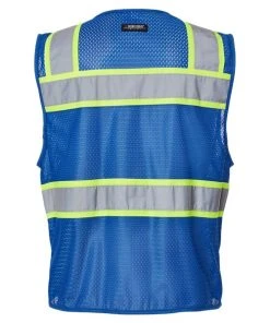 Kishigo Men's EV Series Enhanced Visibility 3 Pocket Mesh Vest -Bulkthreads store 134803784.