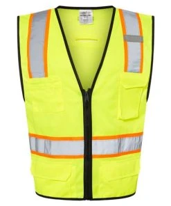 Kishigo Men's 6 Pocket Contrast Class 2 Vest -Bulkthreads store 134805795.