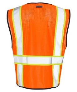 Kishigo Economy Contrasting Vest With Zippered Front -Bulkthreads store 134806189.