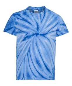 Dyenomite Youth Cyclone Vat-Dyed Pinwheel Short Sleeve T-Shirt -Bulkthreads store 134815545.