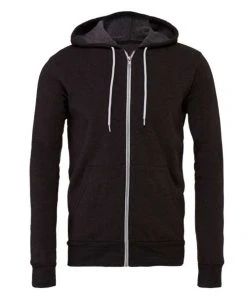 BELLA + CANVAS Unisex Sponge Fleece Full-Zip Hoodie -Bulkthreads store 137379523