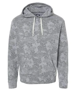 J. America Men's Triblend Fleece Hooded Sweatshirt -Bulkthreads store 139527757