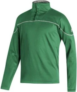 Adidas Mens Stadium 1/4 Zip Knit Snap Sleeve -Bulkthreads store 142093828