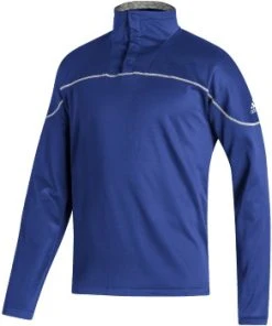 Adidas Mens Stadium 1/4 Zip Knit Snap Sleeve -Bulkthreads store 142093836