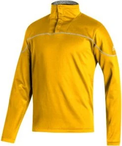 Adidas Mens Stadium 1/4 Zip Knit Snap Sleeve -Bulkthreads store 142093838