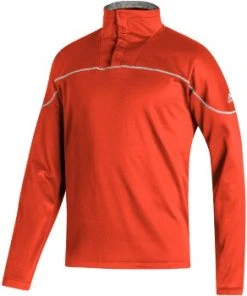 Adidas Mens Stadium 1/4 Zip Knit Snap Sleeve -Bulkthreads store 142093842