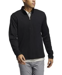 Adidas 3-Stripe 1/4 Zip Layering Jacket -Bulkthreads store 143394942