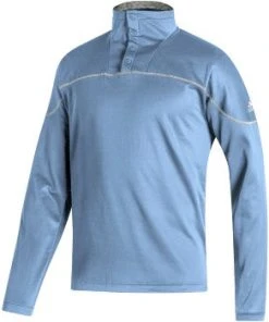 Adidas Mens Stadium 1/4 Zip Knit Snap Sleeve -Bulkthreads store 144211915