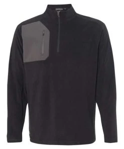 DRI DUCK Men's Interval DDX Quarter-Zip Nano Fleece Nylon Pullover -Bulkthreads store 144230402