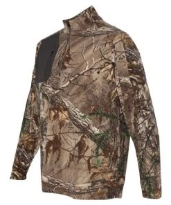 DRI DUCK Men's Interval DDX Quarter-Zip Nano Fleece Nylon Pullover -Bulkthreads store 144230423