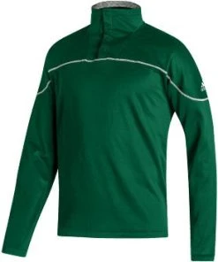 Adidas Mens Stadium 1/4 Zip Knit Snap Sleeve -Bulkthreads store 147483269