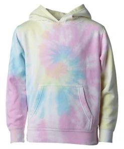 Independent Trading Co. Youth Midweight Tie-Dye Hooded Pullover -Bulkthreads store 149299009