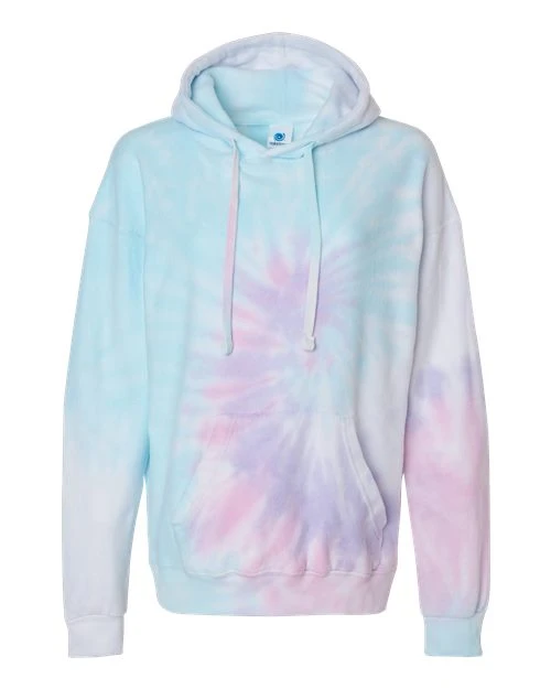 Colortone Men's Tie-Dyed Cloud Fleece Hooded Sweatshirt 6 Colortone Men's Tie-Dyed Cloud Fleece Hooded Sweatshirt - Image 6