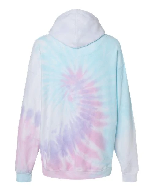 Colortone Men's Tie-Dyed Cloud Fleece Hooded Sweatshirt 7 Colortone Men's Tie-Dyed Cloud Fleece Hooded Sweatshirt - Image 7