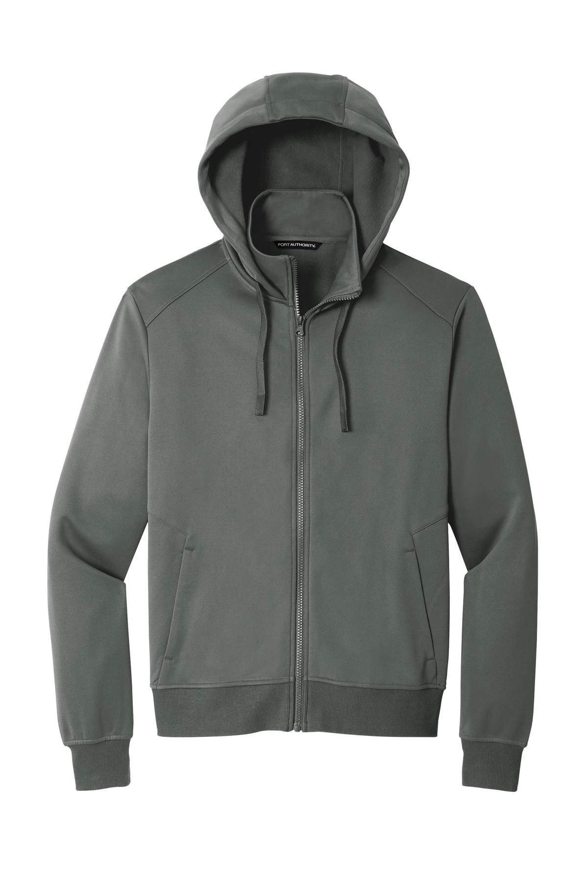 Port Authority Men's Smooth Fleece Hooded Jacket 12 Port Authority Men's Smooth Fleece Hooded Jacket - Image 12