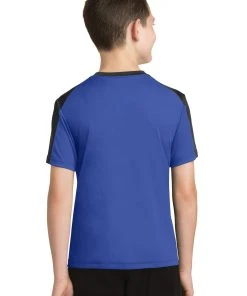 Sport-Tek Youth PosiCharge Competitor Sleeve-Blocked Tee YST354 -Bulkthreads store 151349013