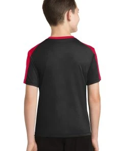 Sport-Tek Youth PosiCharge Competitor Sleeve-Blocked Tee YST354 -Bulkthreads store 151349021