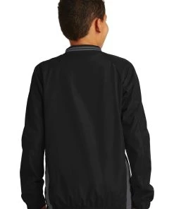 Sport-Tek Youth Tipped V-Neck Raglan Wind Shirt YST62 74 Sport-Tek Youth Tipped V-Neck Raglan Wind Shirt YST62 -Bulkthreads store 151349600