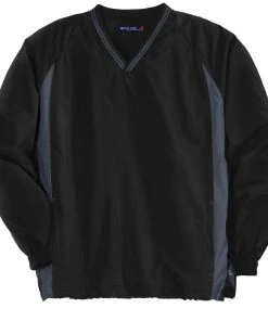 Sport-Tek Youth Tipped V-Neck Raglan Wind Shirt YST62 75 Sport-Tek Youth Tipped V-Neck Raglan Wind Shirt YST62 -Bulkthreads store 151349601