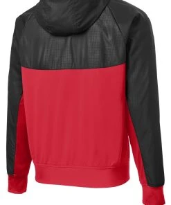 Sport-Tek Men's Embossed Hybrid Full-Zip Hooded Jacket JST50 -Bulkthreads store 151351244