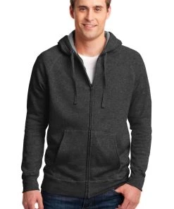 Hanes Men's Nano Full-Zip Hooded Sweatshirt -Bulkthreads store 151353085