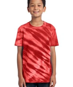 Port & Company - Youth Tiger Stripe Tie-Dye Tee PC148Y -Bulkthreads store 151353419