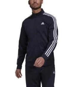 Adidas Mens Warm-Up Tricot Regular 3-Stripes Track Jacket -Bulkthreads store 153397107