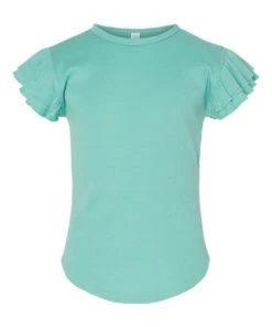 Rabbit Skins Toddler Flutter Sleeve Tee -Bulkthreads store 166146905