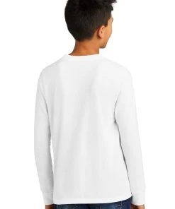 District Youth Perfect Tri Long Sleeve Tee DT132Y -Bulkthreads store 166149798