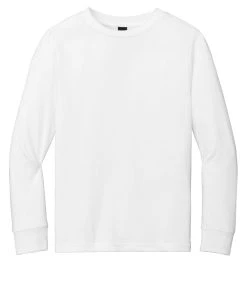 District Youth Perfect Tri Long Sleeve Tee DT132Y -Bulkthreads store 166149799