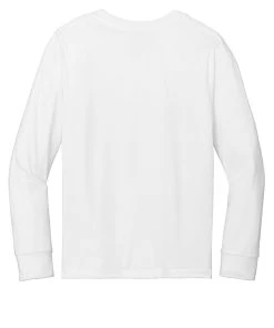 District Youth Perfect Tri Long Sleeve Tee DT132Y -Bulkthreads store 166149800