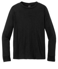 District Youth Perfect Tri Long Sleeve Tee DT132Y -Bulkthreads store 166150511