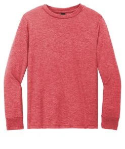 District Youth Perfect Tri Long Sleeve Tee DT132Y -Bulkthreads store 166150531