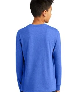 District Youth Perfect Tri Long Sleeve Tee DT132Y -Bulkthreads store 166150710