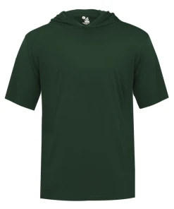 Badger Youth B-Core Short-Sleeve Hooded Tee 30 Badger Youth B-Core Short-Sleeve Hooded Tee -Bulkthreads store 212300 youth bcore hood tee fs