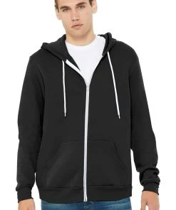 Bella + Canvas BELLA+CANVAS Men's Sponge Fleece Full-Zip Hoodie. BC3739 1 Of 3