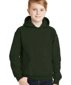 Gildan Youth Heavy Blend Hooded Sweatshirt. 18500B