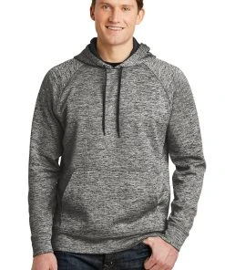 Sport-Tek Men's PosiCharge Electric Heather Fleece Hooded Pullover