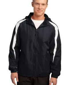 Sport-Tek Men's Fleece-Lined Colorblock Jacket