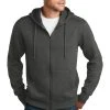 District Perfect Weight Fleece Full-Zip Hoodie DT1103