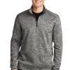 Sport-Tek Men's PosiCharge Electric Heather Fleece 1/4-Zip Pullover
