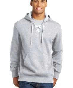 Sport-Tek Men's Lace Up Pullover Hooded Sweatshirt