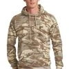 Port & Company - Men's Core Fleece Camo Pullover Hooded Sweatshirt