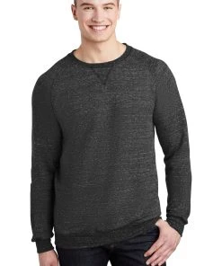 JERZEES Men's Snow Heather French Terry Raglan Crew Sweatshirt 91M
