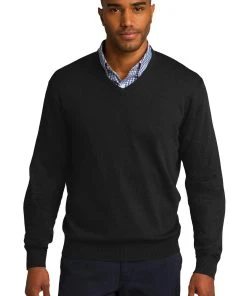 Port Authority Men's V-Neck Sweater. SW285