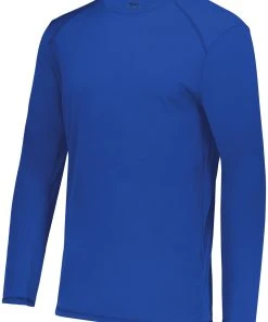 Q-Tees Augusta Youth Super Soft-Spun Poly Long Sleeve Tee -Bulkthreads store 56021986 scaled