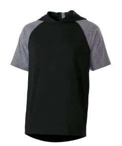 Holloway Men's Echo Short Sleeve Hoodie -Bulkthreads store 65940683