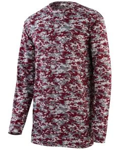 Augusta Youth Digi Camo Wicking Long Sleeve T-Shirt -Bulkthreads store 66019047