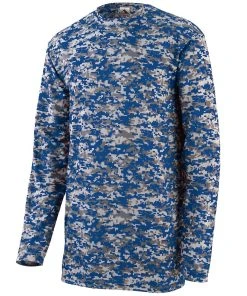 Augusta Youth Digi Camo Wicking Long Sleeve T-Shirt -Bulkthreads store 66019181